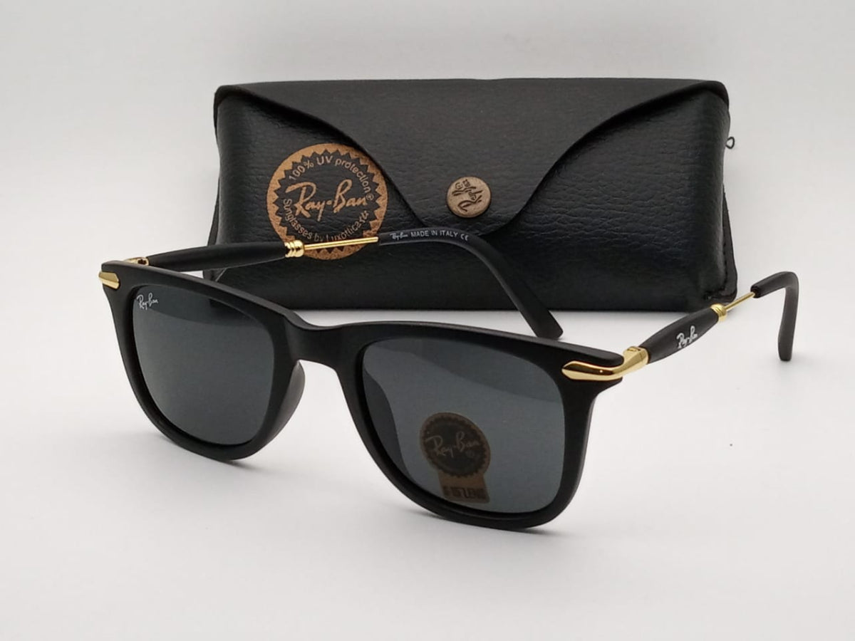 New Stylish Black Gold 2148 Wayfarer Sunglass For Unisex